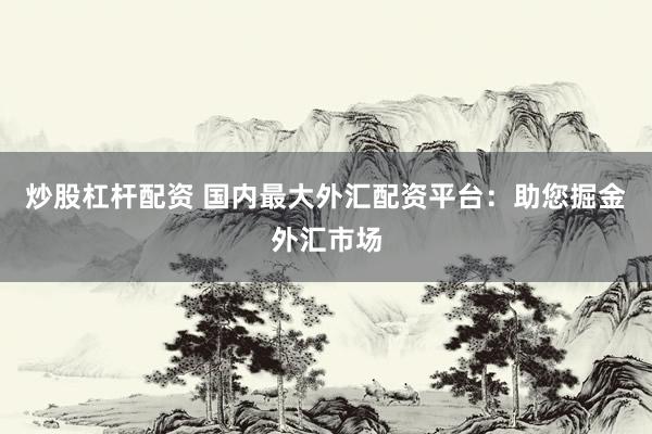 炒股杠杆配资 国内最大外汇配资平台：助您掘金外汇市场