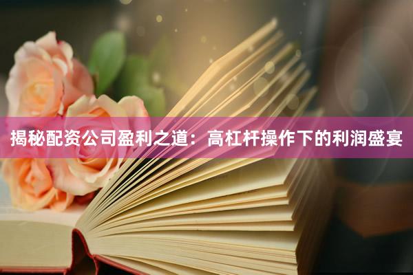 揭秘配资公司盈利之道：高杠杆操作下的利润盛宴