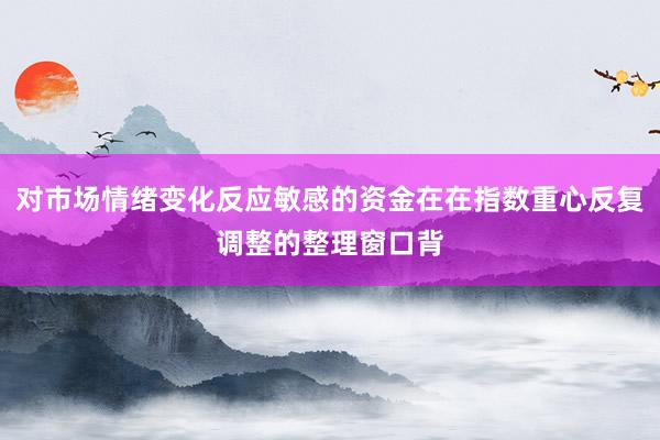 对市场情绪变化反应敏感的资金在在指数重心反复调整的整理窗口背